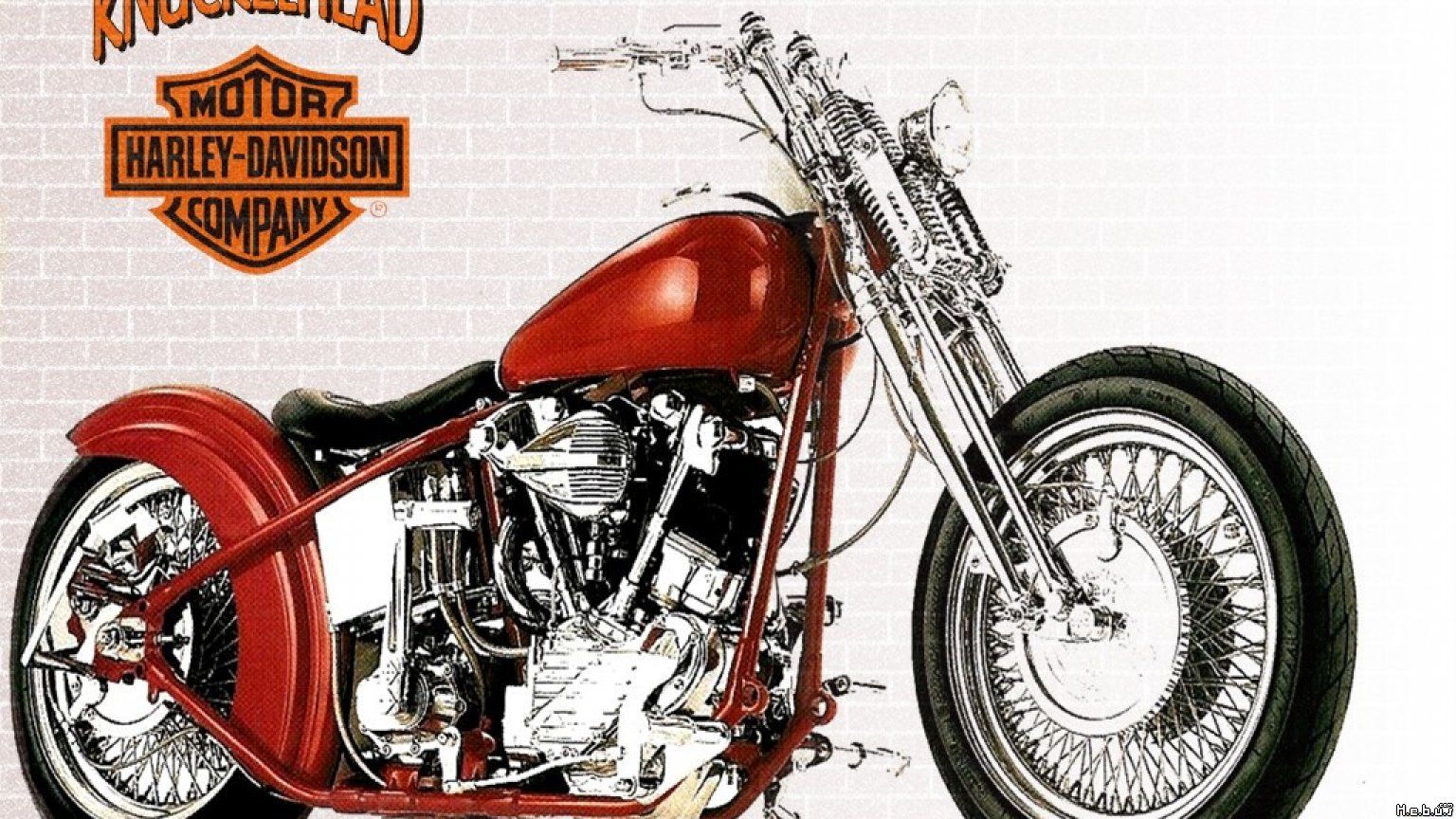 Harley Davidson открытка